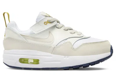 Pre-owned Nike Air Max 1 Easyon Light Orewood Brown Sneakers In White/bronzine/midnight Navy Blue