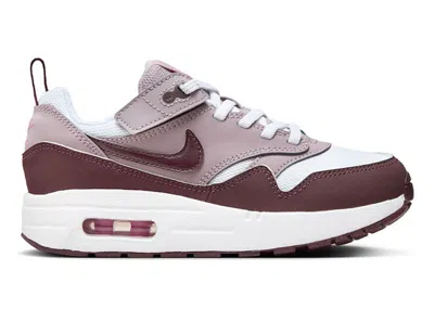 Pre-owned Nike Air Max 1 Easyon Light Violet Burgundy Crush Sneakers In White/light Violet Ore/playful Pink In Multi