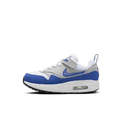 Nike Air Max 1 Easyon "royal Blue" Sneakers In White