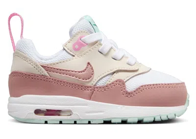 Pre-owned Nike Air Max 1 Easyon Red Stardust Sneakers In White/guava Ice/pink Spell