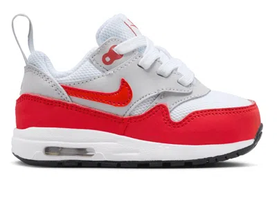 Pre-owned Nike Air Max 1 Easyon Sport Red (2023) Sneakers In White/university Red/neutral Grey