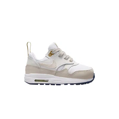 Pre-owned Nike Air Max 1 Easyon Td 'white Light Orewood Brown' | Infant Size 4