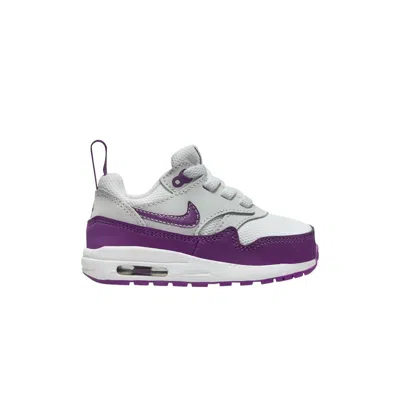 Pre-owned Nike Air Max 1 Easyon Td 'white Viotech' | Purple | Infant Size 6