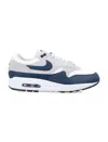 Nike Air Max 1 "deep Royal Blue" Sneakers In White Navy