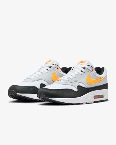 Nike Air Max 1 Sneaker In White/university Gold/black