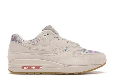 Pre-owned Nike Air Max 1 Floral (women's) Sneakers In Desert Sand/gum Light Brown