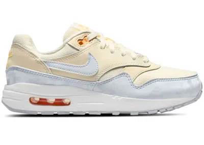 Pre-owned Nike Air Max 1 Football Grey Sneakers In Pale Ivory/melon Tint/white In Multi