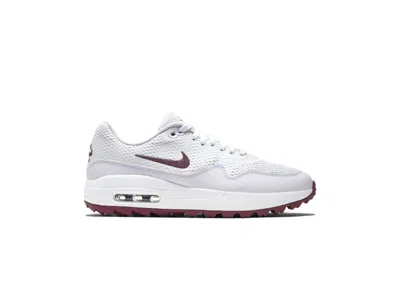 Pre-owned Nike Air Max 1 Golf (women's) Sneakers In White/barely Grape/villain Red In Multi
