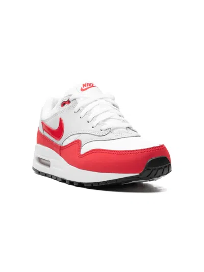 Nike Kids'  Air Max 1 Gs "white/neutral Grey/sports Red"