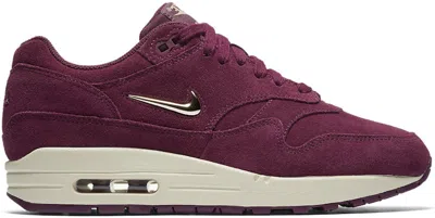 Pre-owned Nike Air Max 1 Jewel (women's) Sneakers In Bordeaux/blur/bio Beige In Multi