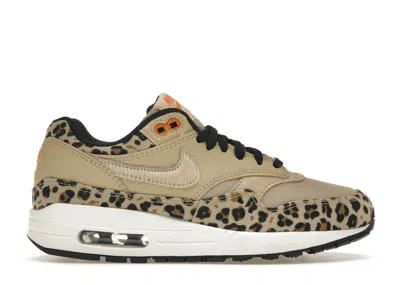 Pre-owned Nike Air Max 1 Leopard (women's) Sneakers In Desert Ore/orange Peel/black