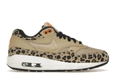 Pre-owned Nike Air Max 1 Leopard (women's) Sneakers In Desert Ore/orange Peel/black