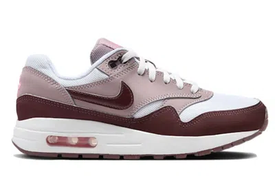 Pre-owned Nike Air Max 1 Light Violet Burgundy Crush Sneakers In White/light Violet Ore/playful Pink