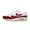 Nike Air Max 1 Lx Sail/team Red-sail Fj3169-100 Women's In White
