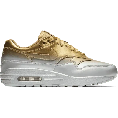 Pre-owned Nike Air Max 1 Lx (women's) Sneakers In Metallic Gold/metallic Platinum/flat Gold