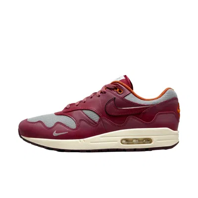 Nike Air Max 1 / P Metallic Silver/rush Maroon Do9549-001 Men's In Red