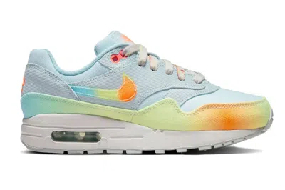 Pre-owned Nike Air Max 1 Playground Pack (gs) In Glacier Blue/light Lemon Twist/aquarius Blue