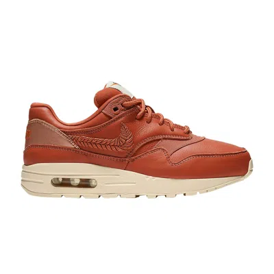 Pre-owned Nike Air Max 1 Premium Gs 'embroidered Swoosh' | Tan | Kid's Size 5 In Brown