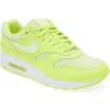 Nike Air Max 1 Premium Sneaker In Volt/barely Volt/white