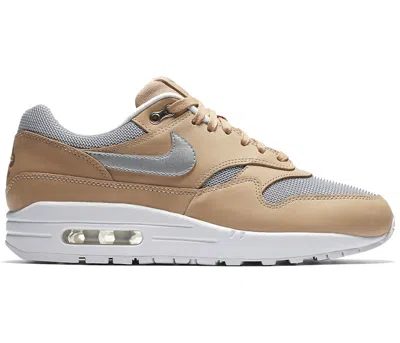 Pre-owned Nike Air Max 1 Premium (women's) Sneakers In Vachetta Tan/metallic Silver/white