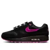 Nike Air Max 1 Prm Sneakers In Black Suede And Fabric In Black