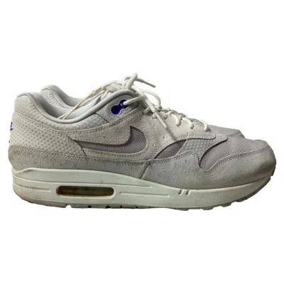 Nike Air Max 1 Pure Platinum Racer Sneakers In White Suede