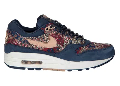 Pre-owned Nike Air Max 1 Qs Liberty Of London (women's) Sneakers In Navy Blue/sail/vachetta Tan