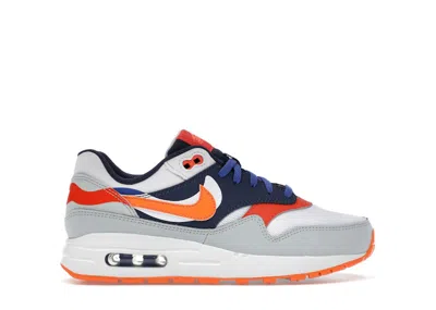 Pre-owned Nike Air Max 1 Se Upside Down Sneakers In Light Silver/midnight Navy/astronomy Blue
