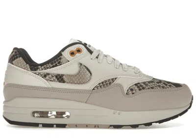 Pre-owned Nike Air Max 1 Snakeskin (women's) Sneakers In Light Orewood Brown/malt/velvet Brown