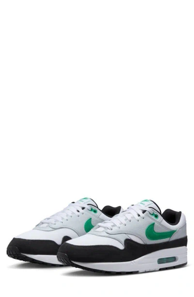 Nike Air Max 1 In White/ Green/ Platinum/ Black