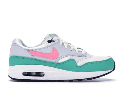 Pre-owned Nike Air Max 1 South Beach Sneakers In Summit White/kinetic Green/pure Platinum In Multi