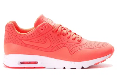 Pre-owned Nike Air Max 1 Ultra Moire (women's) Sneakers In Hot Lava/white