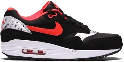Pre-owned Nike Air Max 1 Valentine's Day Queen Of Hearts (women's) Sneakers In Black/laser Crimson/white