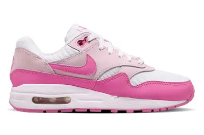 Pre-owned Nike Air Max 1 White Pink Foam (gs) In White/pink Foam/playful Pink