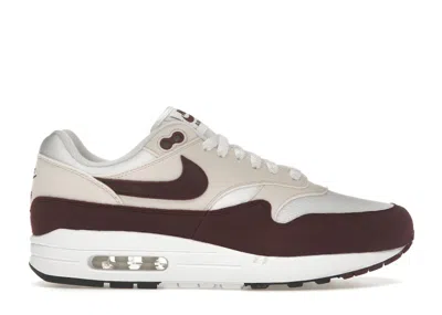 Pre-owned Nike Air Max 1 (women's) Sneakers In White/night Maroon/phantom In Multi