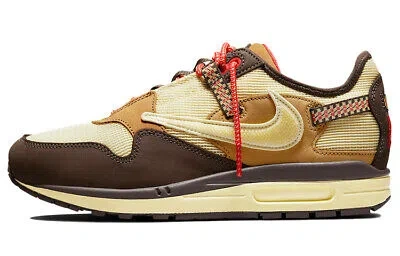 Pre-owned Nike Air Max 1 X Travis Scott Low Baroque Brown - Do9392-200