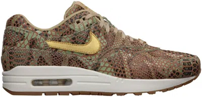 Pre-owned Nike Air Max 1 Year Of The Snake (women's) Sneakers In Linen/metallic Gold/sail