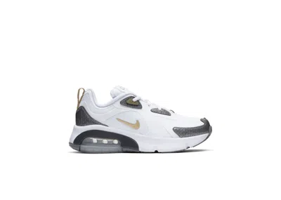 Pre-owned Nike Air Max 200 Metallic Gold Sneakers In White/cool Grey/anthracite