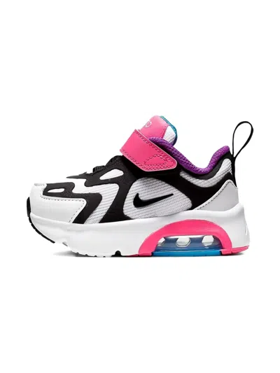 Nike Kids' Air Max 200 Td "white/ Hyper Pink/ Black" Sneakers In Multi