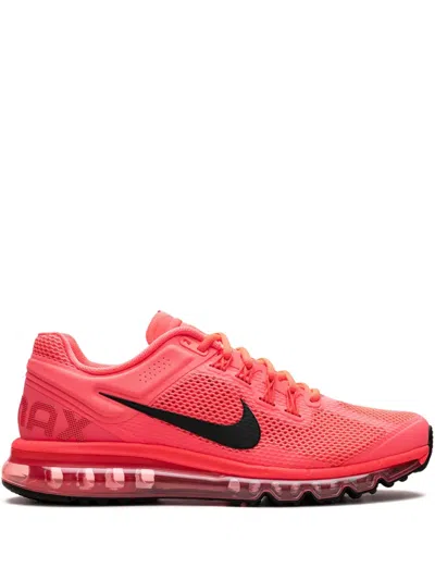 Nike Air Max 2013 "hot Punch/black/bright Crimson" Sneakers In Pink