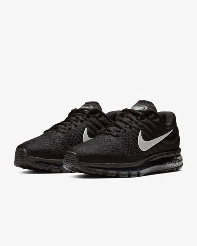 Nike Air Max 2017 849559-001 Men's Black Anthracite Low Top Running Shoes Ref41 In Grey
