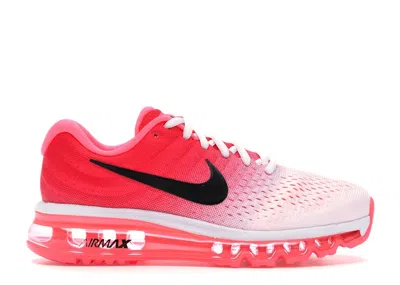 Pre-owned Nike Air Max 2017 (women's) Sneakers In White/black/hot Punch