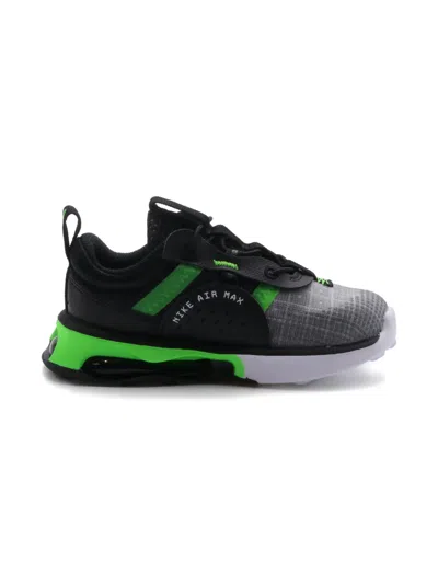 Nike Kids' Air Max 2021 "black Green Strike" Sneakers In Gray