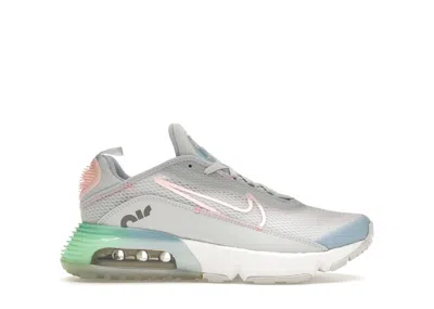 Pre-owned Nike Air Max 2090 Arctic Punch Sneakers In Pure Platinum/light Liquid Lime/smoke Grey