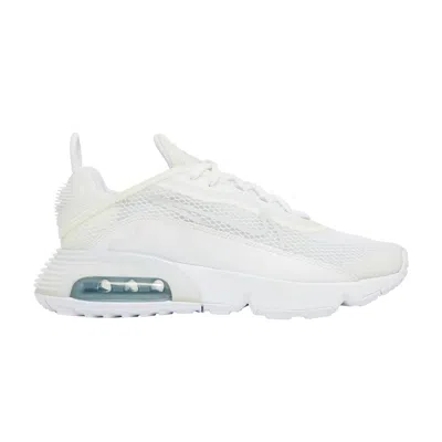 Pre-owned Nike Air Max 2090 Gs 'triple White' | Kid's Size 7