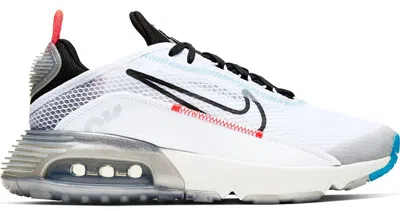 Pre-owned Nike Air Max 2090 Sneakers In White/pure Platinum/bright Crimson In Multi