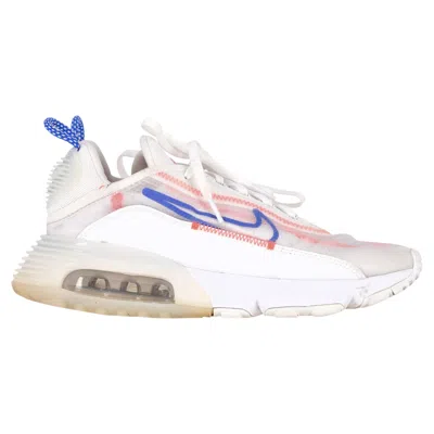 Nike Air Max 2090 White Flash Crimson Racer Blue In White Nylon