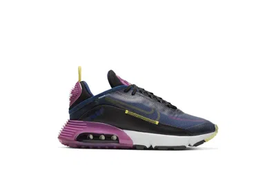 Pre-owned Nike Air Max 2090 (women's) Sneakers In Blue Void/black/active Fuchsia