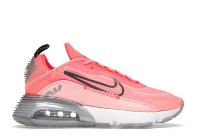 Pre-owned Nike Air Max 2090 (women's) Sneakers In Lava Glow/black/flash Crimson