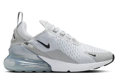 Pre-owned Nike Air Max 270 Black (women's) Sneakers In Pure Platinum/light Smoke Grey/metallic Silver